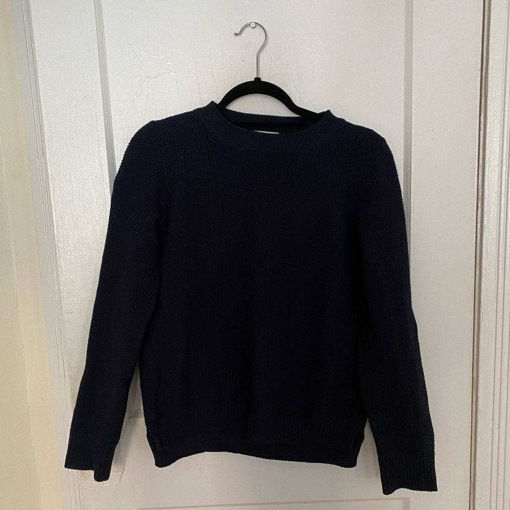 LEPSIM Navy Blue Knit Sweater